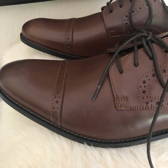 NIB: Stacy Adams : mens Cap Toe Leather Oxford: size11.5 - Picture 8 of 12